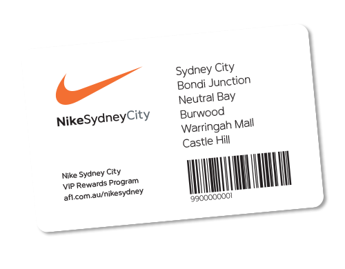 AF1 NikeSydney VIP Loyalty Program